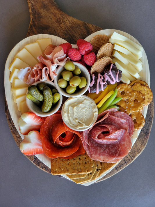 Heart Shaped Charcuterie Board